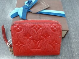 LOUIS VUITTON ZIPPY RED COIN PURSE