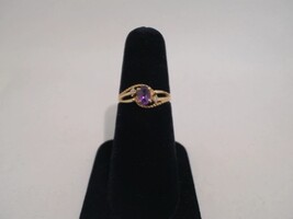  10kt Gold Ring with Purple Stone
