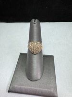  14kt Yellow Gold Diamond Heart Ring