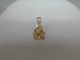  14KT GOLD NUGGET PENDANT