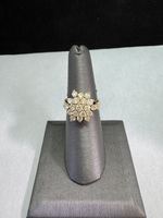  14kt Yellow Gold Cluster Ring