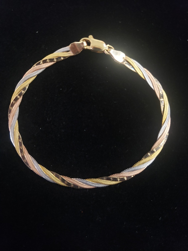 Tri Color Gold Bracelet  