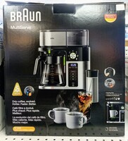 Braun KF9050BK Multiserve Drip Coffee, Silver/Black BRAND NEW IN BOX 