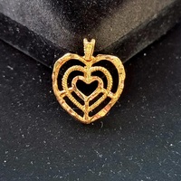  10k yellow gold heart pendant 