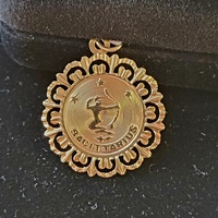 10k yellow gold sagittarius pendant