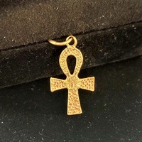  10k yellow gold cross pendant