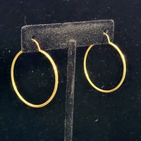  18k yellow gold hoop earrings