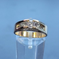  14k yellow gold diamond ring