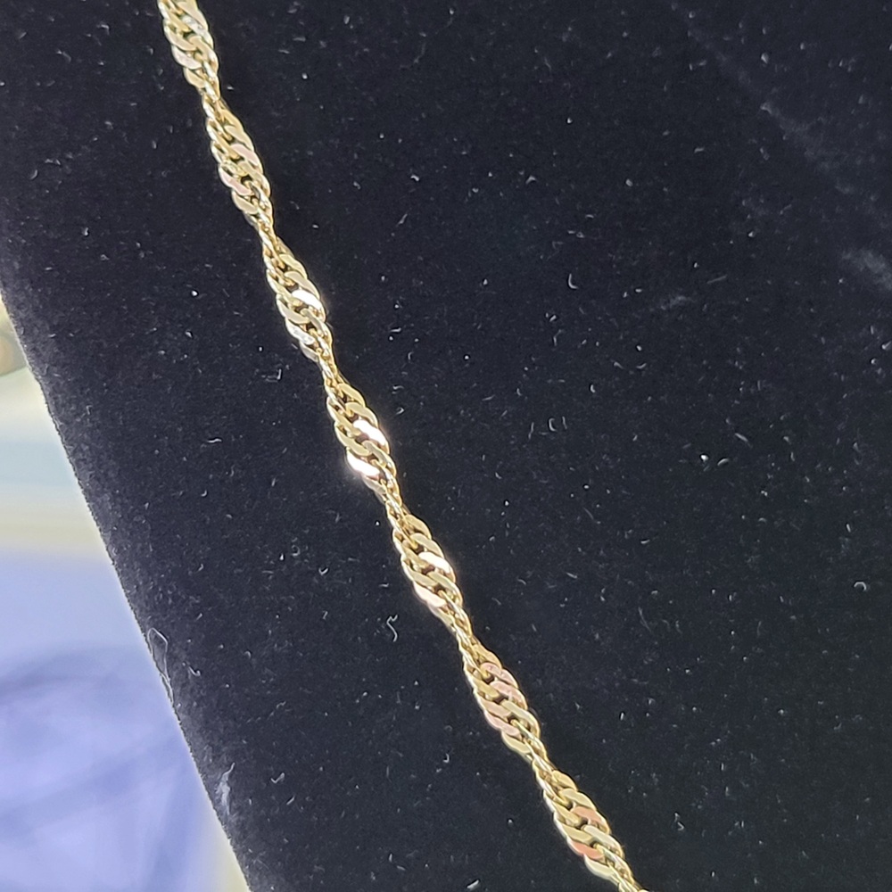  10k Yellow Gold Twisted Chain