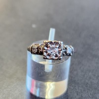  14K 2-Tone Vintage Diamond Ring