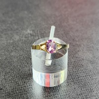  10K Yellow Gold Ring with Purple Stone