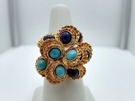  7.00DWT 18kt LAPIS AND TURQUOISE