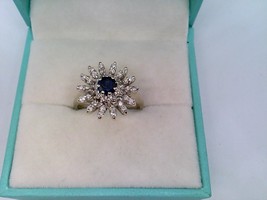 Diamond Sapphire Dinner Ring 