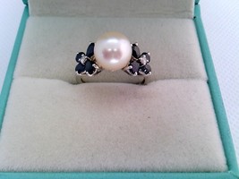 Sapphire & Pearl Ring 