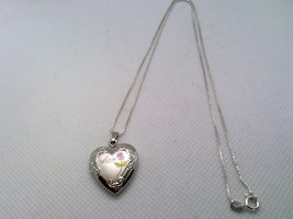 Silver Heart Locket/chain 
