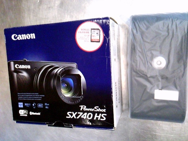 Canon SX740 HS Black Powershot SX740 HS with Case