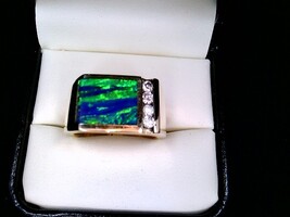 Men's Opal Ring 