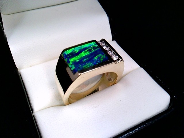 Men's Opal Ring 