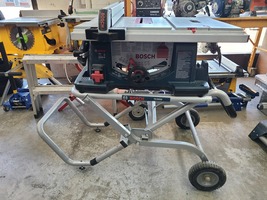 10 inch Worksite Table Saw with Gravty-Rise Wheeled Stand