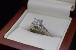 illusion set diamond ring 