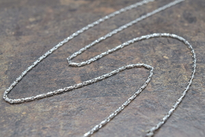 22" White Gold Chain
