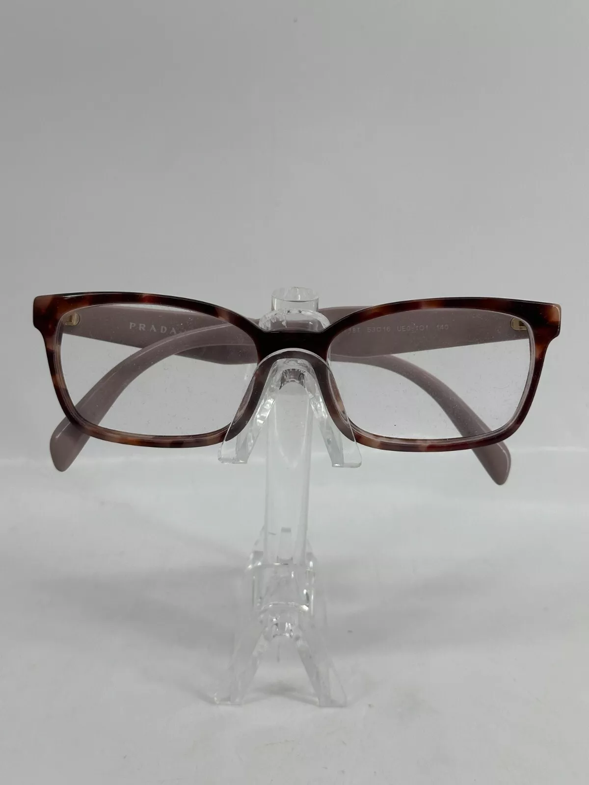 PRADA VPR18T UE0-1O1 Tortoise Womens Cat Eye Full Rim Eyeglasses 51-16-140 B:33