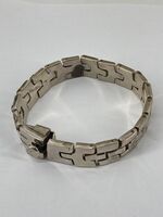 925 Sterling Silver Watch Link Bracelet 8in 72.2g