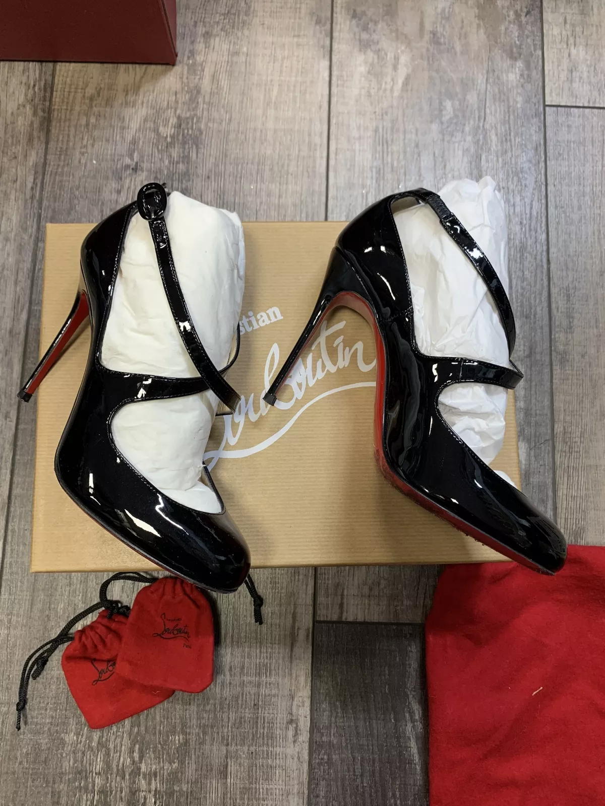 CHRISTIAN LOUBOUTIN - VIVA DITA - BLACK SIZE 35.5