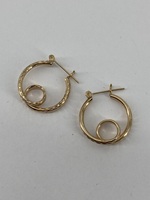 14KT Yellow Gold Hoop Earrings 2.1g