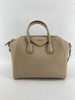 Authentic Givenchy Antigona Bag Large Beige Smooth Leather