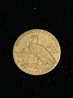 1909 $5 Five Dollar Indian Head Gold Half Eagle US