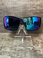 Oakey Batwolf Polished Black Prizm Sapphire Sunglasses OO9101 5827