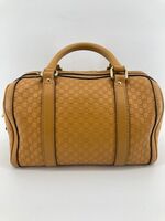 Gucci Microguccissima Calfskin Leather Boston Shoulder Bag