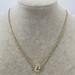 18KT Yellow Gold Necklace with Diamond Pendant 20in 7.1g