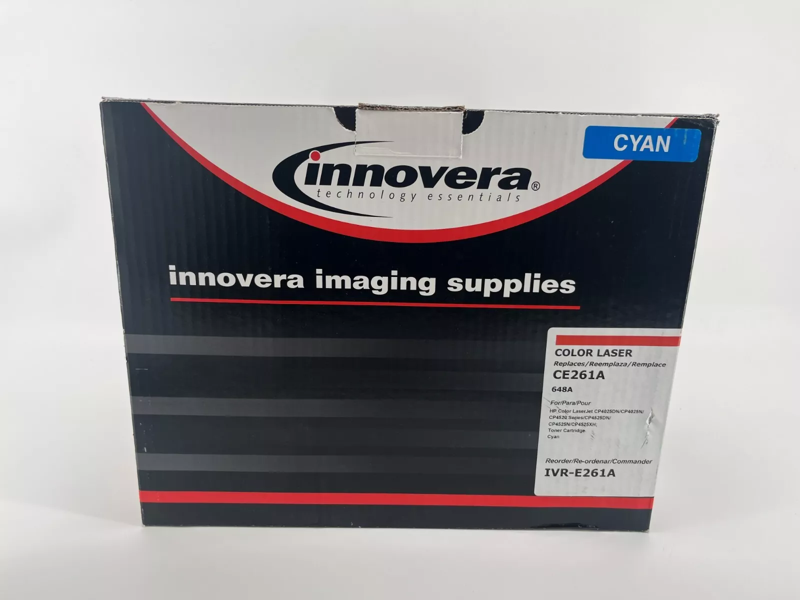 Innovera Cyan Toner CE261A Blue Laser Printer Cartridge New IVR-E261A