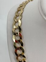 14KT Yellow Gold Cuban Link Chain 24in 12.8mm 94.5g