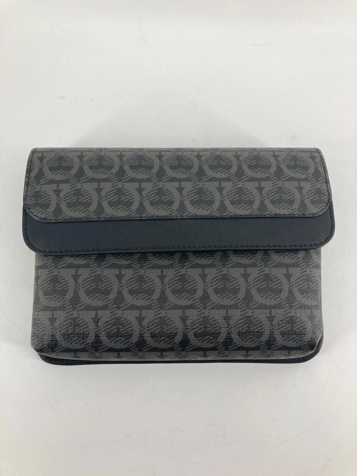 Salvatore Ferragamo Black Bag with Black Cross Body Strap