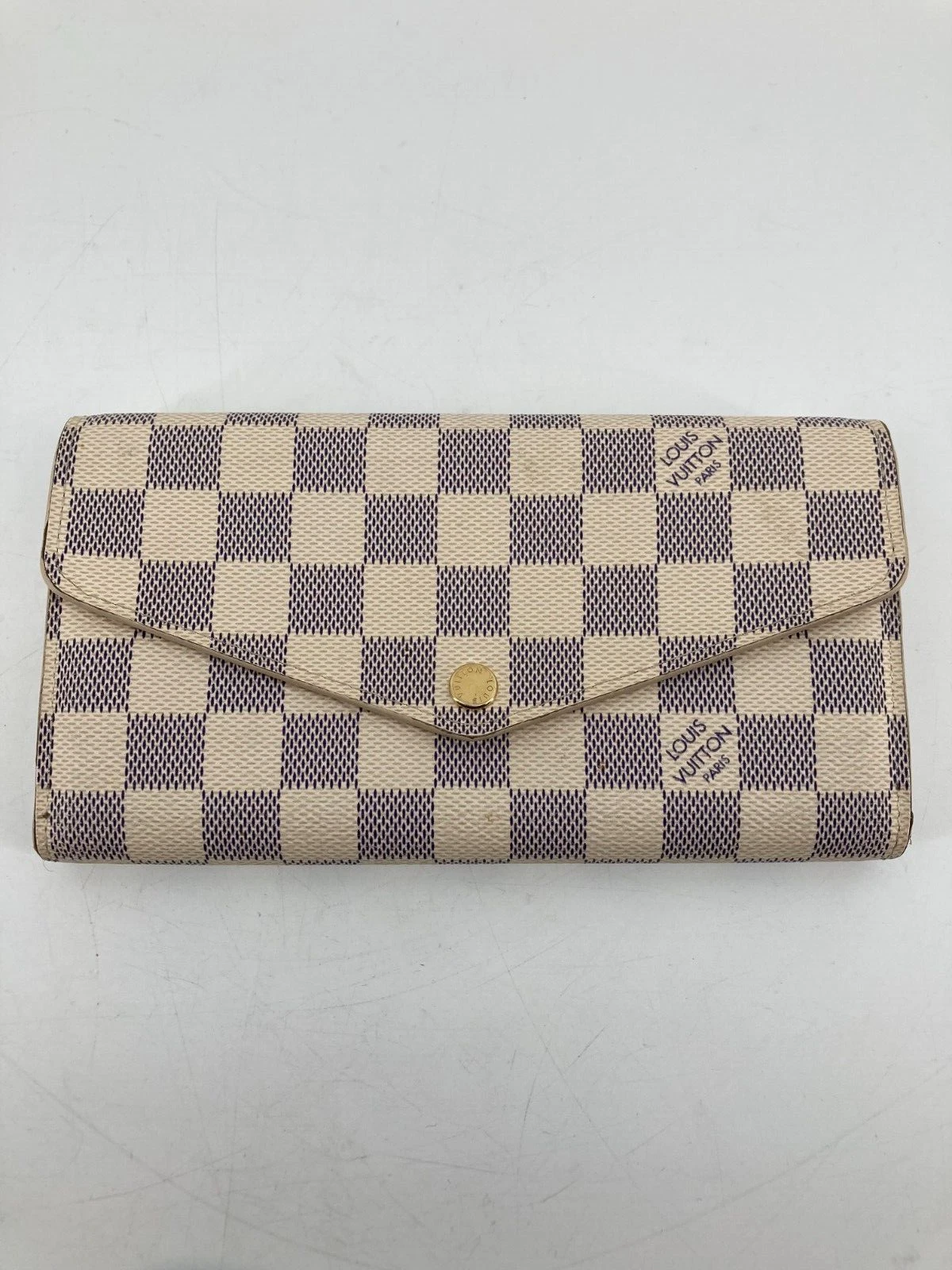 Louis Vuitton LV Josephine Damier Azur Monogram Long Wallet AUTHENTIC