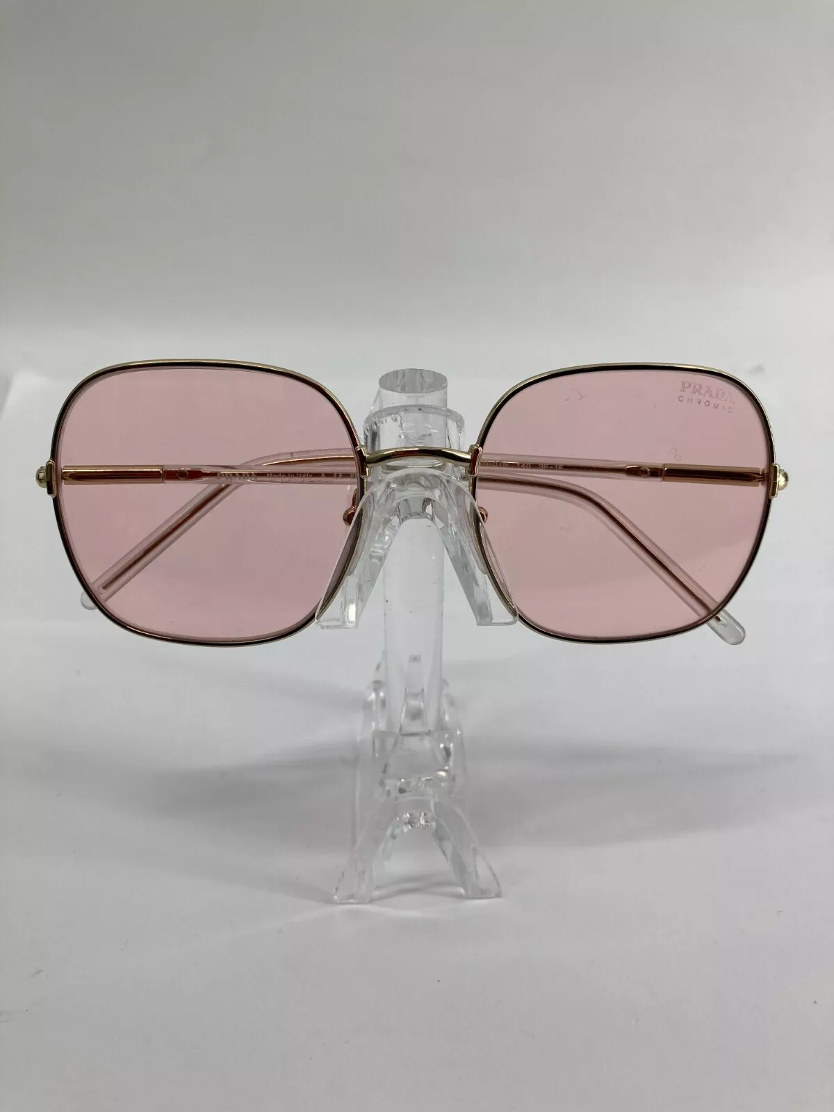 Womens Prada SPR67X Luxury Sunglasses Eyeglasses Frames Gold