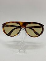 Tom Ford Aviator Sunglasses/ Brown Tones Frame/ Green Lens TF1001 53E