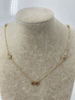 10KT Yellow Gold Necklace with Infinity Pendant 20in 4.5g