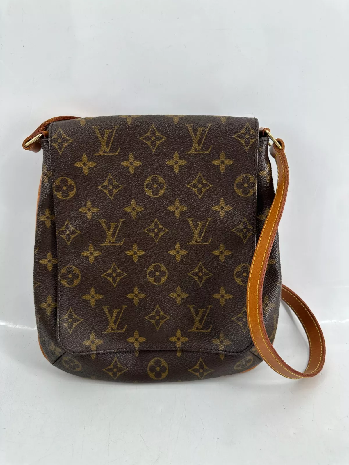 Louis Vuitton Mussette Salsa PM Monogram Leather Shoulder Bag