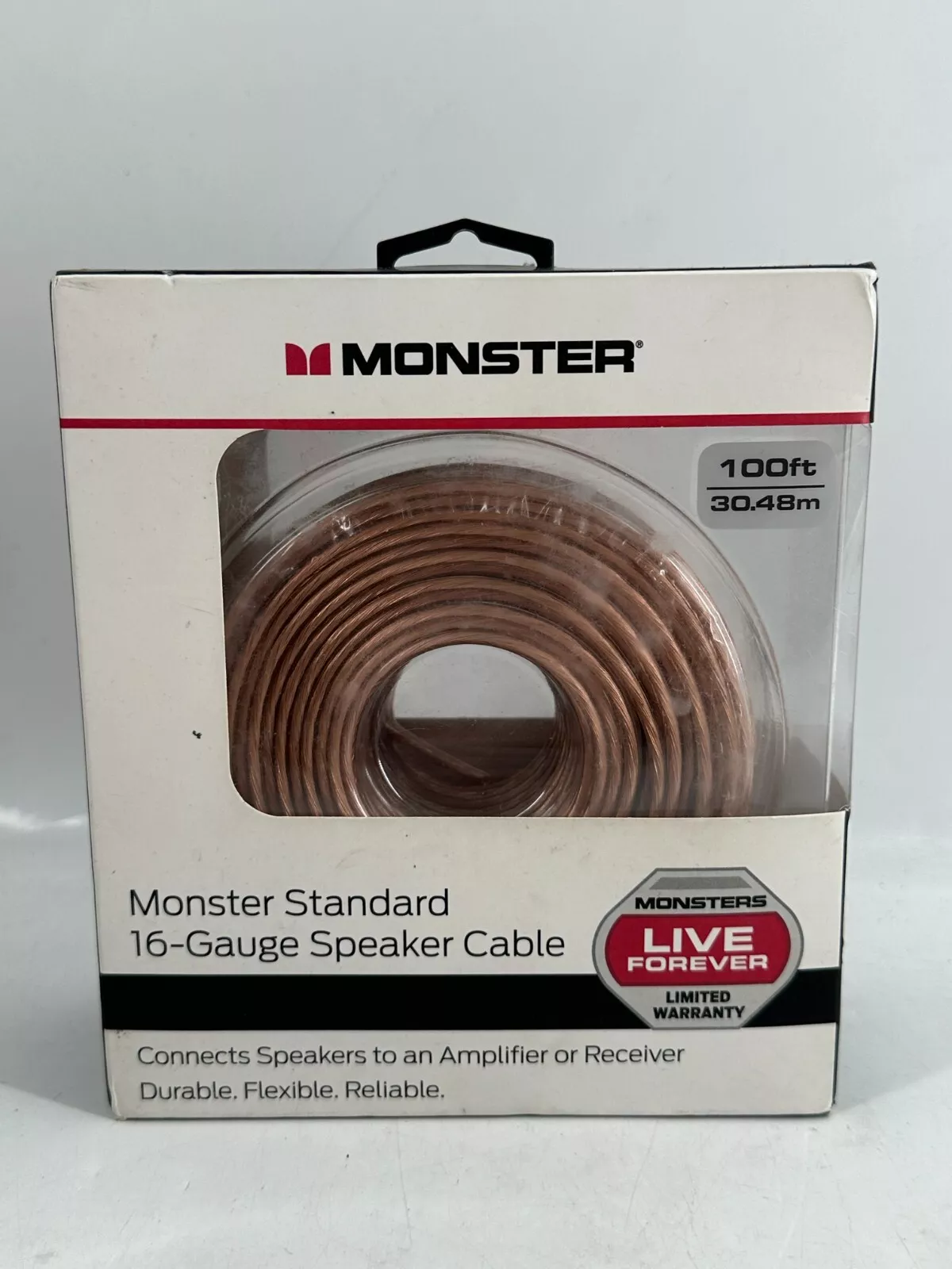 Monster Standard 16-Gauge Speaker Cable-100Ft
