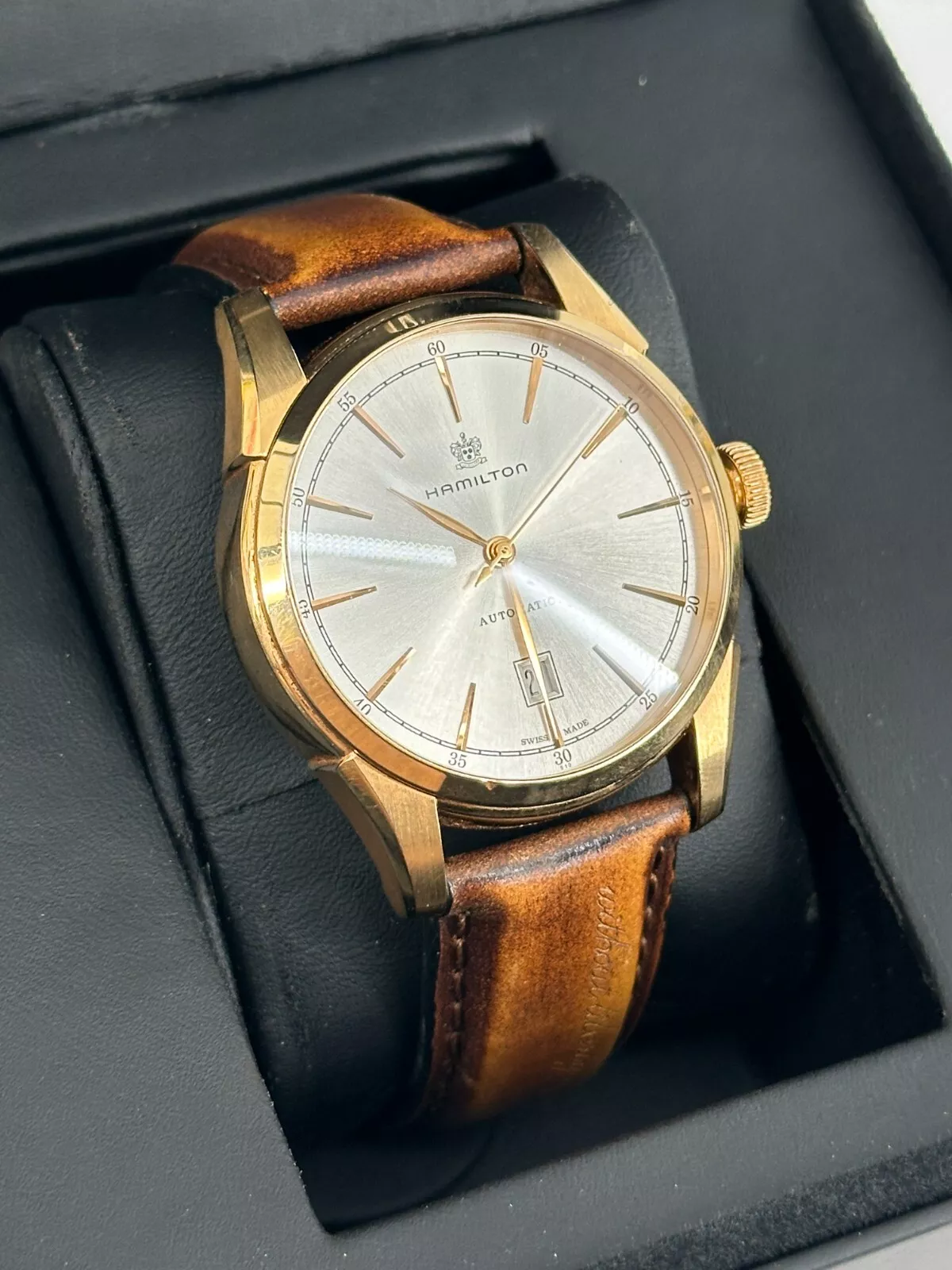 HAMILTON Jazzmaster Spirit of Liberty H424450 Automatic Leather
