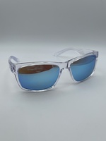 Nike Cruiser Men's Sunglasses Crystal Clear / Frozen Blue Mirror - FQ4677