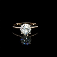 14KT White Gold Solitaire Diamond Ring 1.35 CTTW (I2-3 IJ Color) - Si