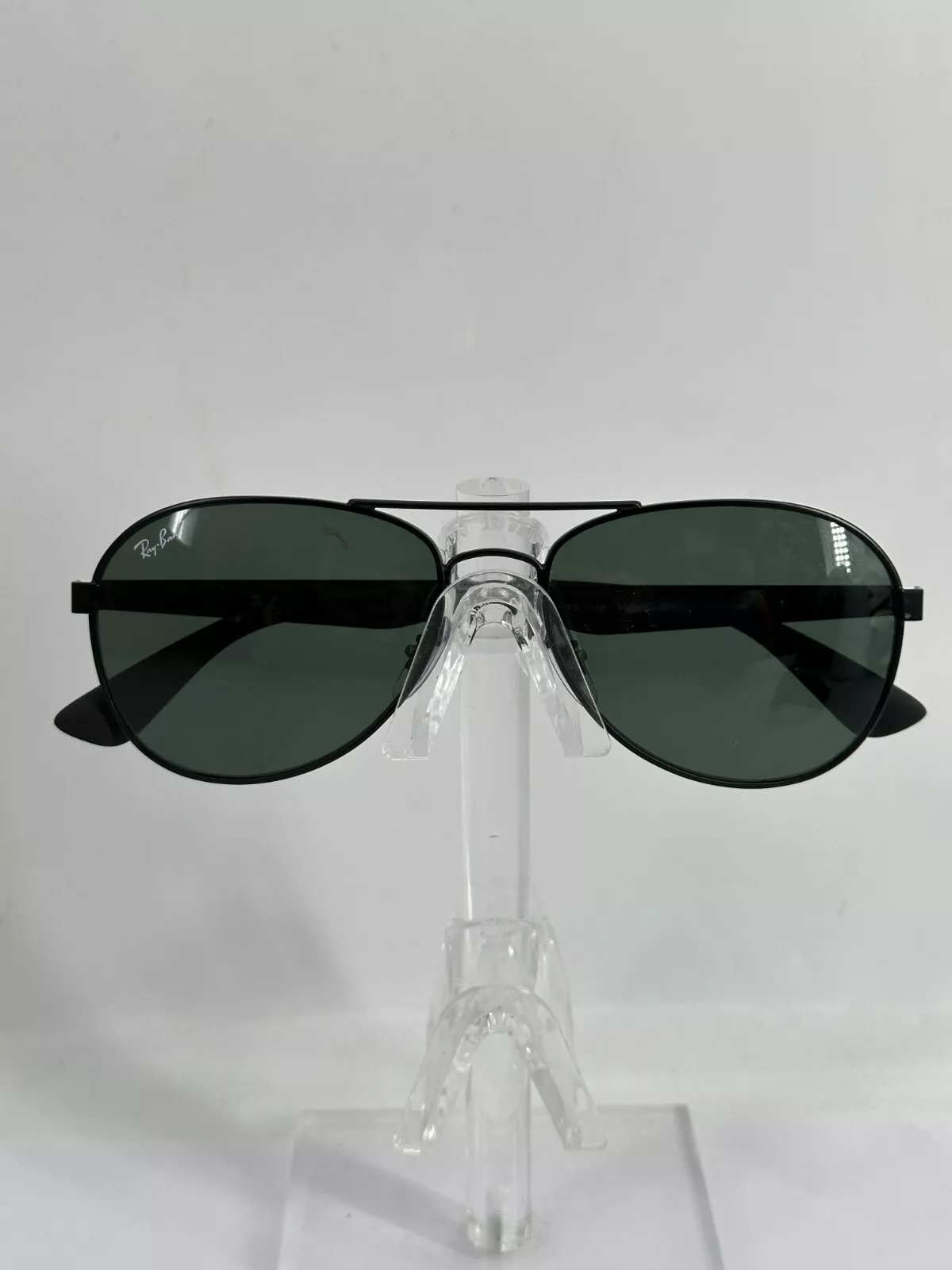 Ray-Ban Sunglasses RB3549 006/71 Matte Black Aviator Frames w/ Dark Green Lenses