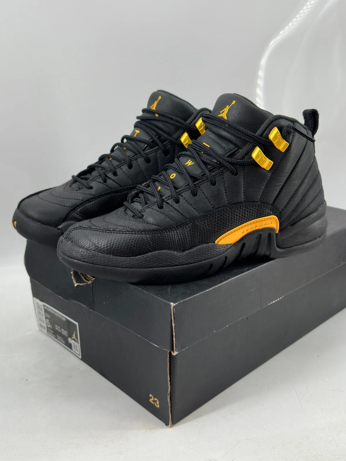 5Y - Nike Air Jordan Boys Youth Black Athletic Shoe Sneakers 153265-071