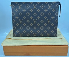 Louis Vuitton Toiletry Monogram Pouch 26 Brown Canvas