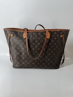 Louis Vuitton Neverfull GM Monogram Leather Tote Shoulder Bag Handbag Purse